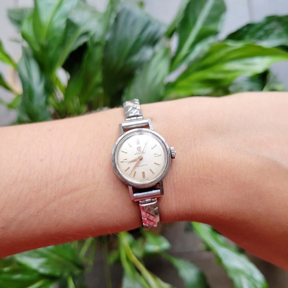 Vintage Swiss Cyma Silver Watch